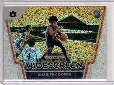 SHARIFE COOPER 2021-22 Prizm Draft White Sparkle Widescreen Rookie No. 15