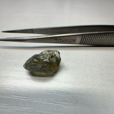 #ad Sapphire Med Green Blue clean faceting rough gemstone Tanzania 8.44 Carats $390.00