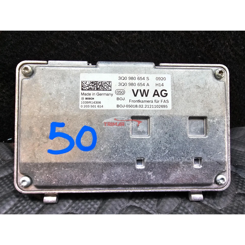 3Q0980654S 0203501614 CENTRALINA TELECAMERA ANTERIORE AUDI A3 CABRIOLET (8V7,8VE - Immagine 2 di 4