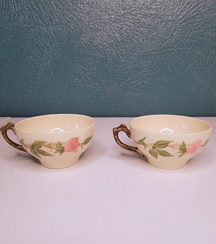 Pair of Vintage Franciscan Desert Rose Tea Cup and Saucer - Picture 4 of 5