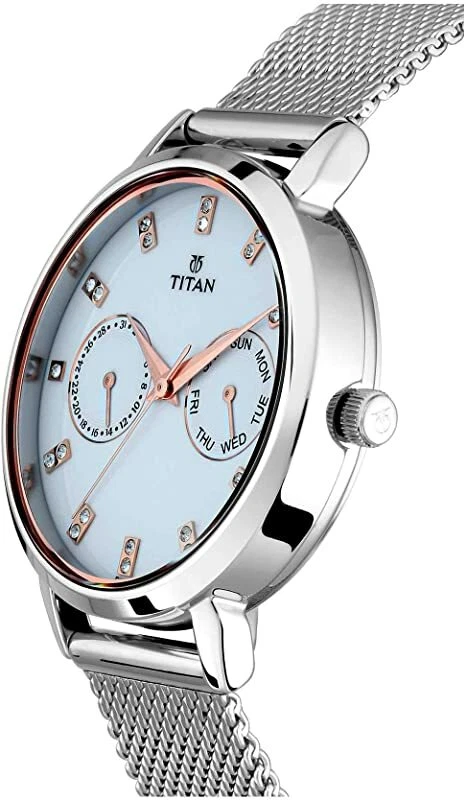 TITAN SPARKLE WOMEN S MULTI FUNCTIONAL DRESS WATCH WITH SWAROVSKI
