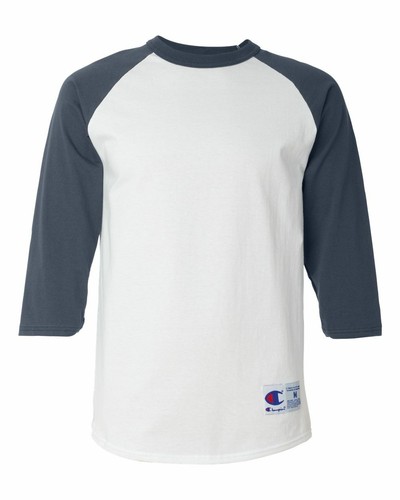 Champion Mens 3/4 Sleeve Raglan Baseball T-Shirt T137 S-3XL CLOSEOUT - Picture 34 of 53