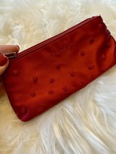 Vintage. Authentic. Pristine. GUESS. Satin Clutch Purse. Crimson Red. HOT