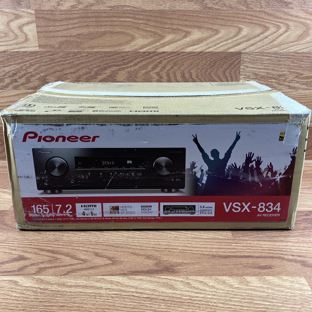 Pioneer VSX-834 AV Receiver 7.2 Channel with Box FOR PARTS NOT