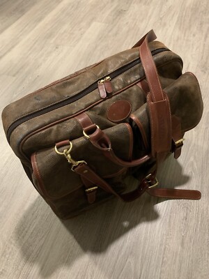 VINTAGE ORVIS BATTENKILL MESSENGER BRIEFCASE TRAVEL BAG BROWN