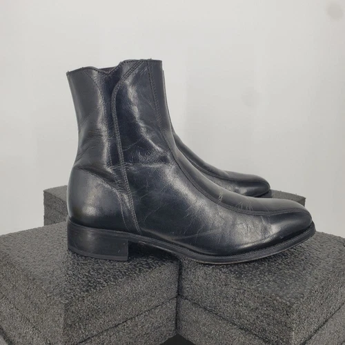 Florsheim Shoes Men’s 9.5D Regent 11087 Black Leather Dress Boots Side Zip