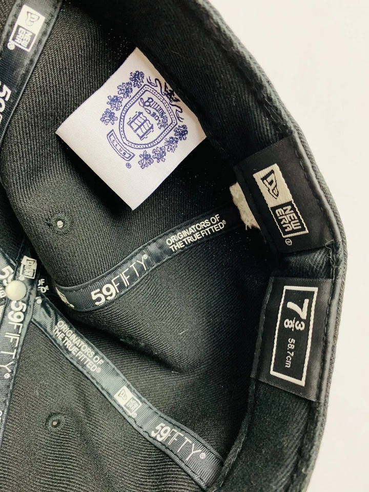 OG BILLIONAIRE BOYS CLUB HAT 7 3/8 BLACK WHITE LV BBC HUMAN MADE NIGO SOLD OUT - Image 4 of 4