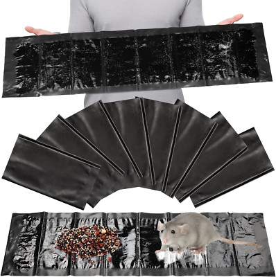 SUPER Sticky LARGE Mouse Mice Rat Glue Pest Trap Boards Insect Catcher 8 Pack