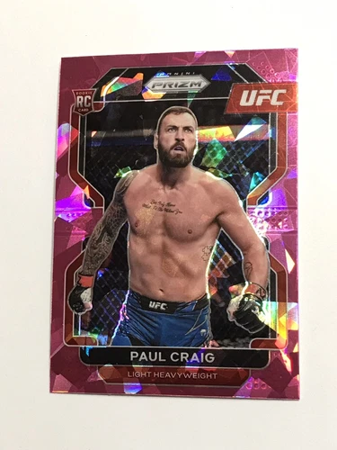 2022 Panini UFC Prizm Paul Craig RC Pink Ice Prizm Rookie Card #170
