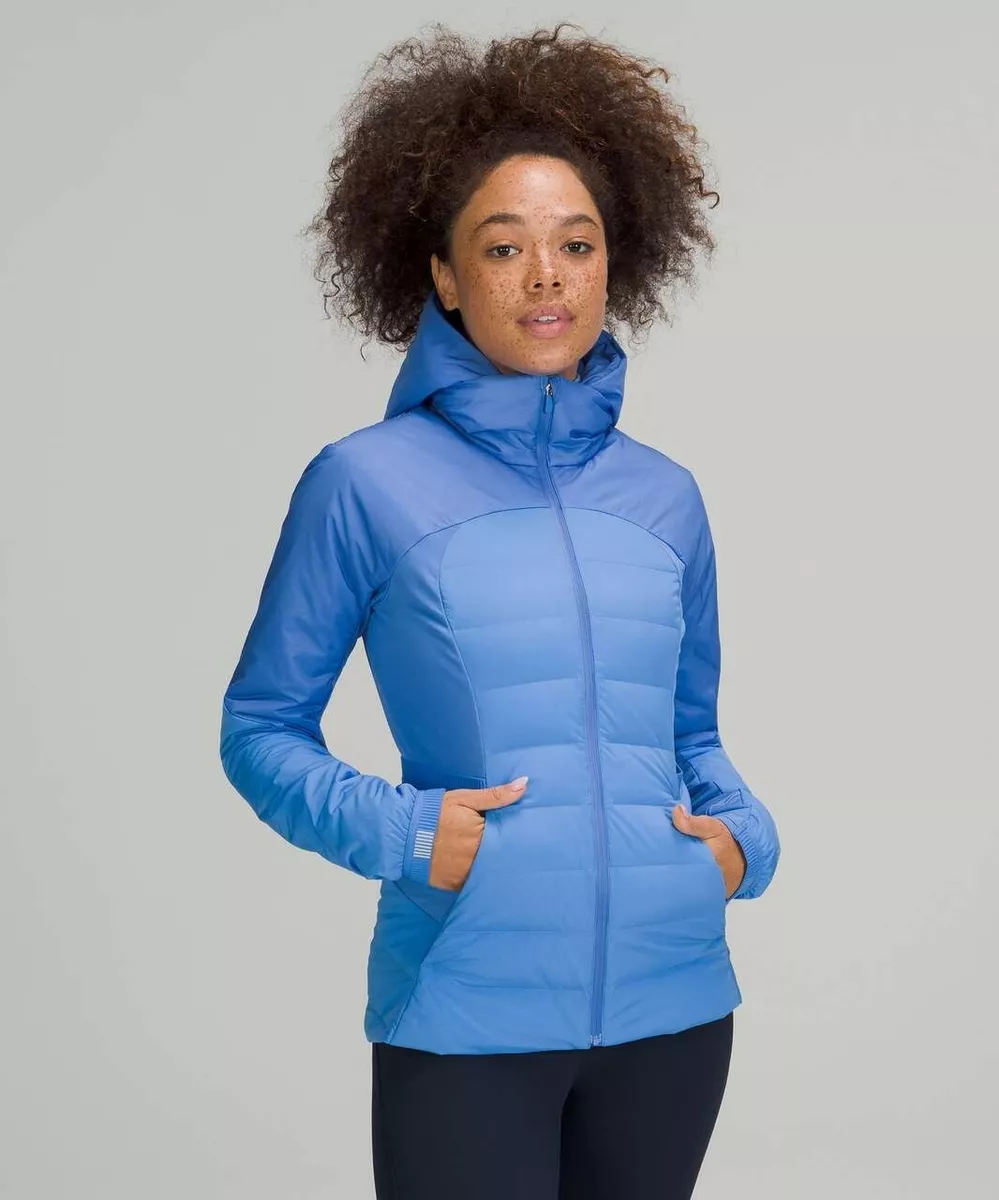 NWT Lululemon Down for It All Jacket Blue Nile 6 Run Sport Activewear