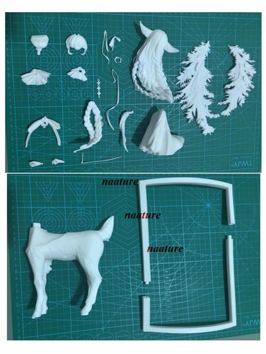 Kits de garaje de resina figuras sin montar modelos GK Sheep Girl 1/7 sin pintar 25 cmH - Imagen 3 de 5