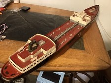 Vintage Texaco USS NORTH DAKOTA Tanker Oil Ship Gas Advertising Display READ