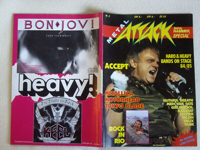 METAL ATTACK Nr. 2 1985 Metallica Mercyful Fate Accept Rock in Rio Tokyo Blade