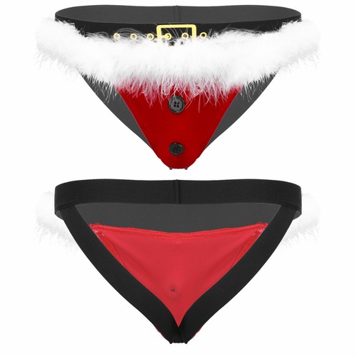Herren Tanga String Low Rise Bulge Pouch Bikini Slips Weihnachten Unterwäsche - Picture 31 of 80