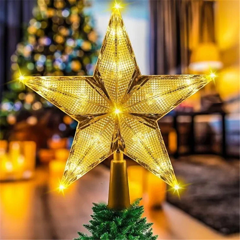 Led star for top of christmas tree deals