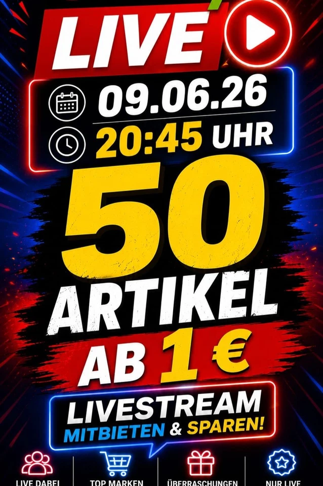 50 Artikel ab 1 € Schnäppchen Alarm :)