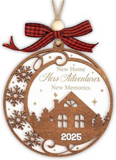 New Home Christmas Ornament 2025, Our First Home Ornament 2025, Neighbor Idea...