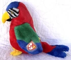 JABBER The PARROT Vintage Ty Beanie Buddy 1999 Plush Stuffed Animal Toy
