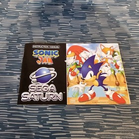 SEGA SATURN Sonic Jam PAL Complete | Tested & Working | Disc Manual Case