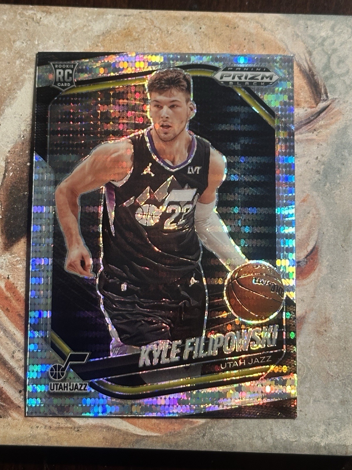 2024-25 Prizm Black Kyle Filipowski RC Pulsar Prizms Rookie #125 Jazz