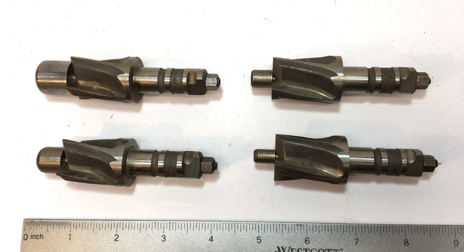 Eclipse Quick Change Counterbore Pilot Spot Face 1" Cutters (4) Pc. w/ Pilots