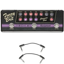 Tech 21 SansAmp Character Plus with EBS Patch Cables - Fuzzy Brit