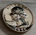 1956-P Proof 90% Silver Washington Quarter ~ Low Mintage of 669k