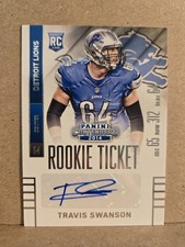 TRAVIS SWANSON AUTO 2014 PANINI CONTENDERS ROOKIE TICKET #181 LIONS ARKANSAS