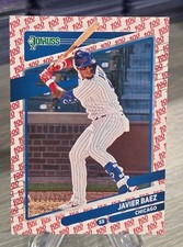 Javier Baez 2021 Donruss Baseball One Hundred /100 #130 Cubs/Tigers