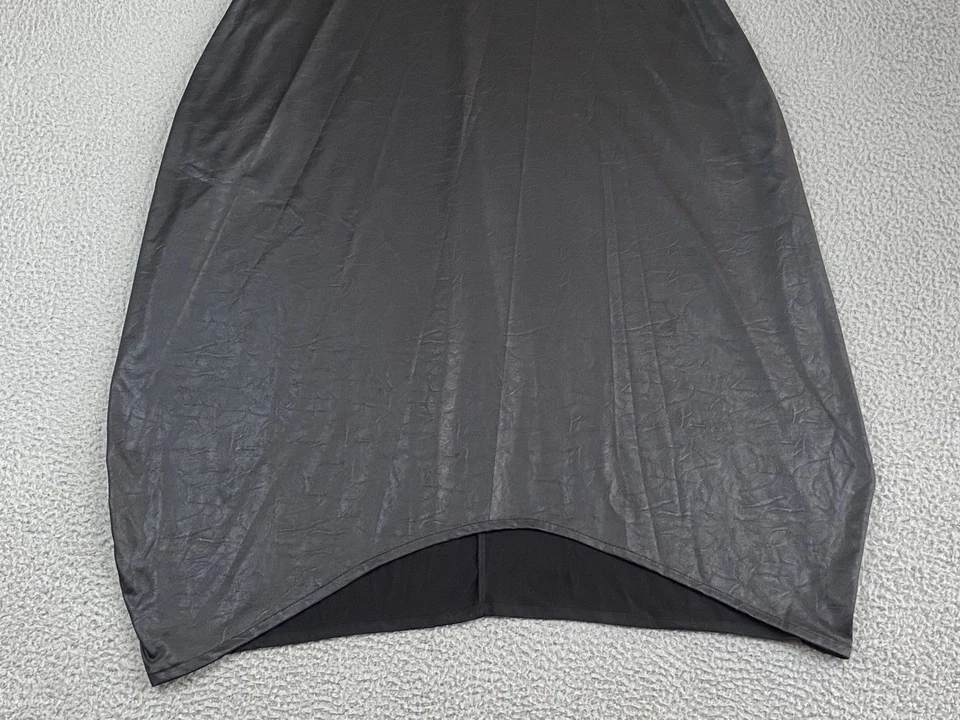 Vestido RUTI Calce Relajado Alto-Bajo Talla 3 M/L Negro Bolsillos Lagenlook Gótico Bruja Foto 4 de 4