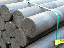 100 Dia 2.5M Grey Recycled Mixed Plastic Round Post with Point Ductile
