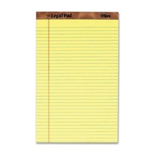 Cardinal Brands TOP7572 Legal Writing Pad 50 Sheets Canary 8.5x14