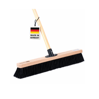 Sehr Weicher Saalbesen 60 Cm Breit Kunsthaar-Borsten Besen Mit Stiel 140 Cm Lang