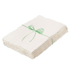 Prudiut 50 Sheets Watercolor Paper 6 8 Inch, 160 GSM Deckled Edge Rough Tex