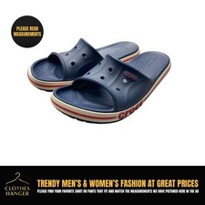 Crocs Adult Bayaband Slide Classic Women  s 12 Men  s 10 Navy Blue Red 1523
