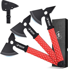 Throwing Axe Set - Full Tang 3PCS Throwing Hatchets  Equipped with TPR Rubber S