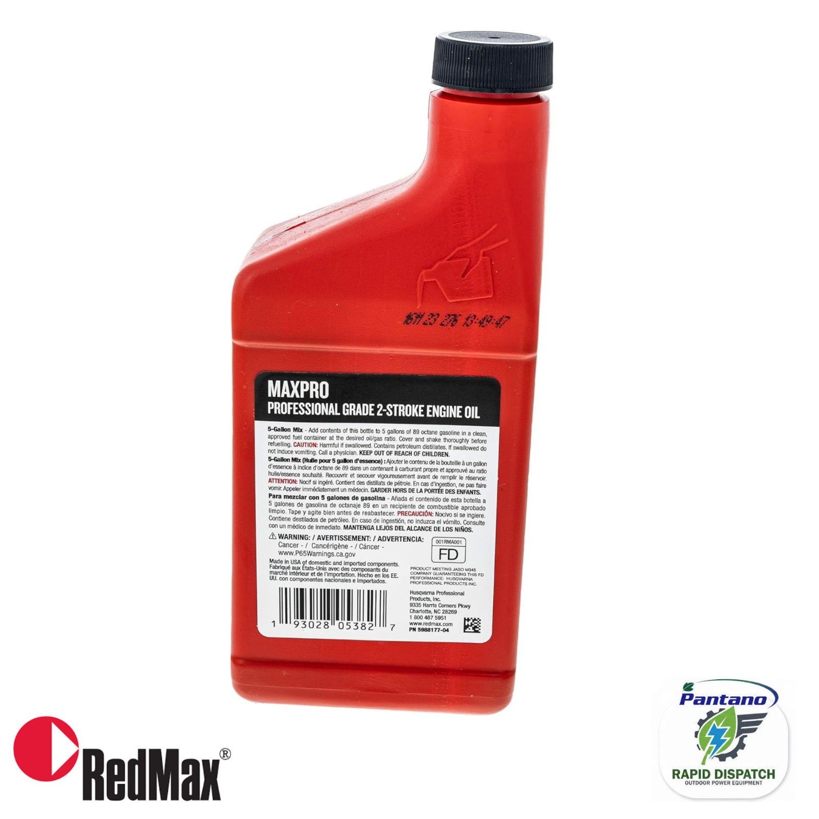RedMax 598817704 MaxPro 2-Cycle Oil 50:1, 5 gal Mix, 13 oz. 580357204 12-PACK