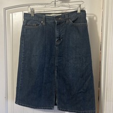 Gap Jeans Y2K Women's Blue Washed 100 Cotton Denim Skirt Size 6