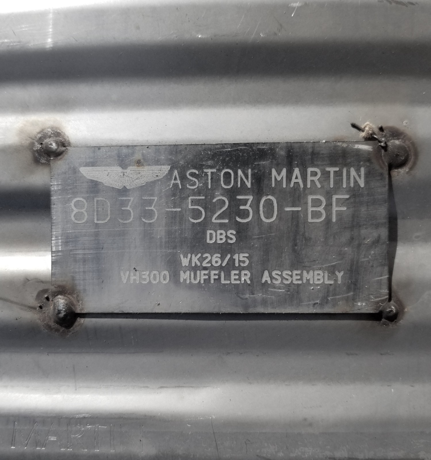 Aston Martin DB9 Exhaust system P/N 8D335230BF