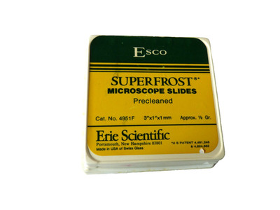 Esco Superfrost Microscope Slides 3''x1''x1mm Erie Scientific