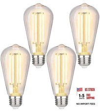 4 Pack Vintage LED Edison Bulbs, 6W Equivalent 60W, 4 Count Pack of 1 2700k