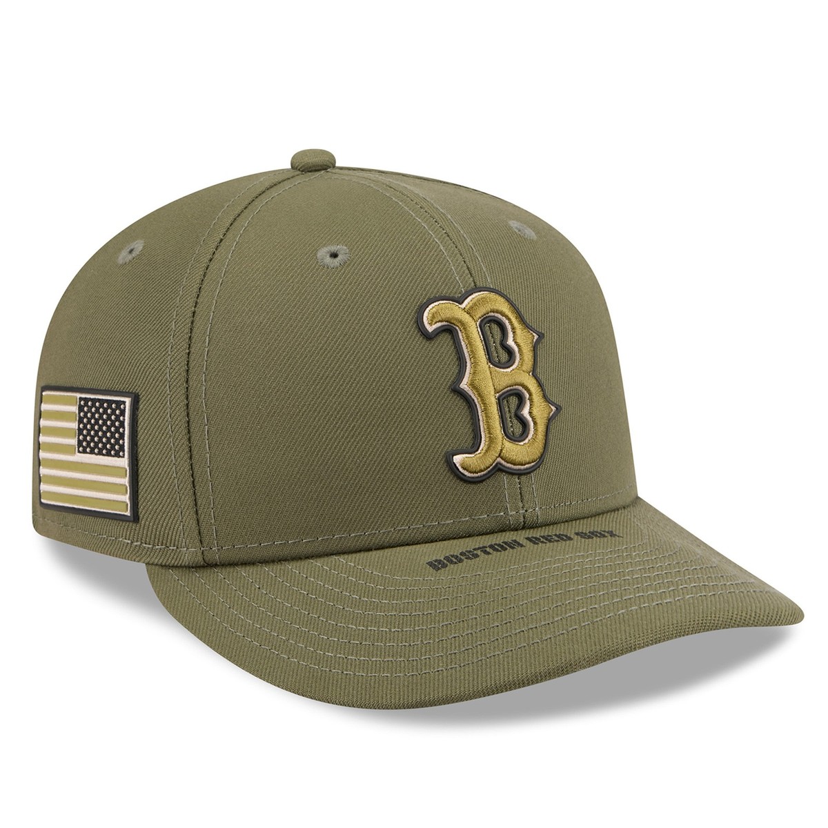 Men's New Era Olive Boston Red Sox 2026 Armed Forces Day Low