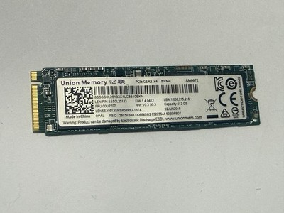 100% Garantie 512GB Union Memory NVMe M.2 SSD PCIe Gen3 x4   AM6672