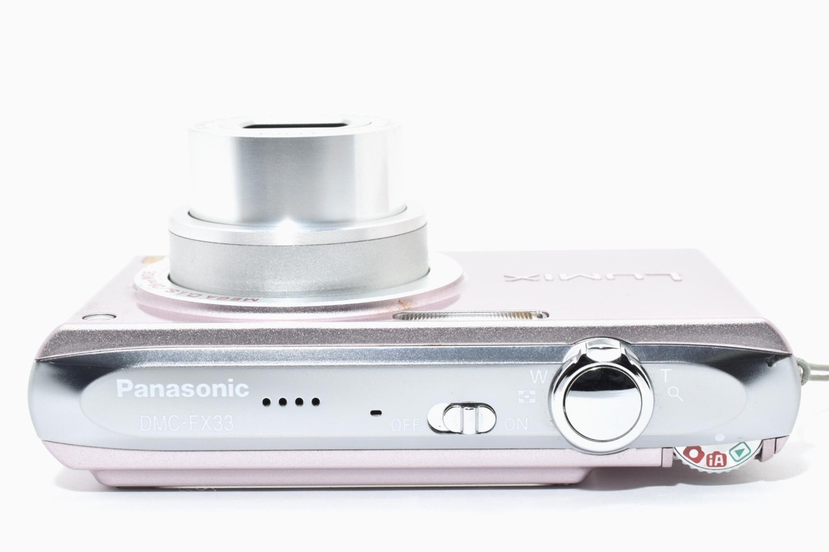 Panasonic LUMIX DMC-FX33 8.1MP 3.6x Compact Digital Camera Pink 