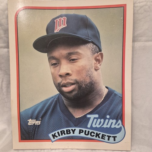 1989 Kirby Puckett Minnesota Twins Vintage Pocket Folder MLB Collectible - Picture 1 of 5