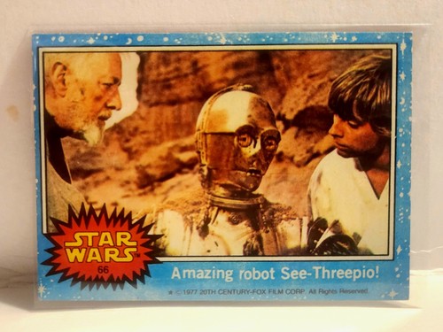 1977 Topps Star Wars #66 Amazing robot See-Threepio! — Raw
