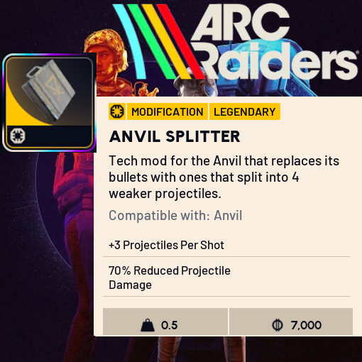 ARC Raiders - Weapon Mod - ANVIL SPLITTER Item - PC/Xbox/PS5 | eBay