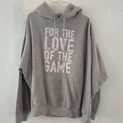 Dave & Busters Gray Fleece Hoodie Men's Graphic Print Pullover Cotton Blend