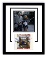 STEVE MARTIN & ALISON BROWN SIGNED AUTOGRAPH FRAMED 11x14 CD DISPLAY ACOA PHOTO