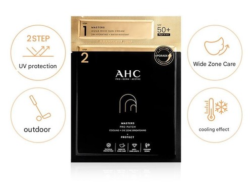 AHC Masters Pro Patch 2step 4kit SPF 50+ PA++++ Cosmetici Coreani K-Beauty NUOVO - Foto 7 di 20